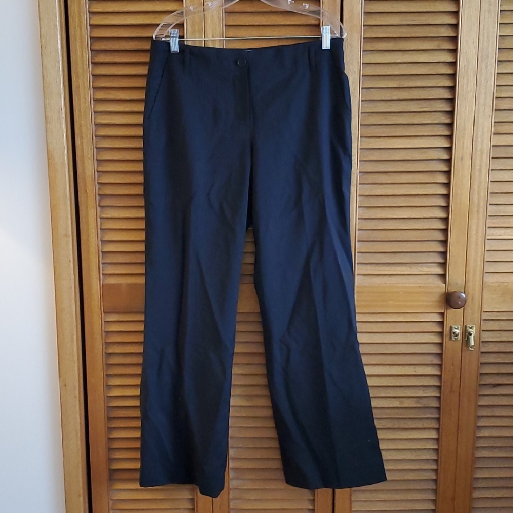 J. Crew, navy pinstripe, size 10, wool pants